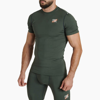 Rashguard Leone Primal Instinct AB917 maniche corte Verde-Combat Arena