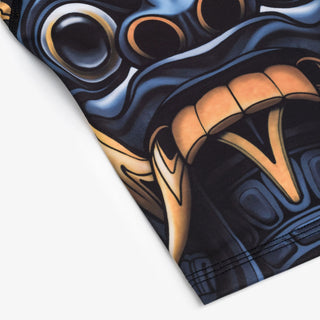 Rashguard Manto Barong Kurzarm Schwarz-Combat Arena