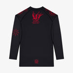 Rashguard Manto Miko Langarm Schwarz-Combat Arena