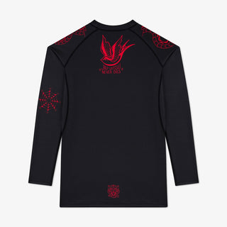 Rashguard Manto Miko Langarm Schwarz-Combat Arena