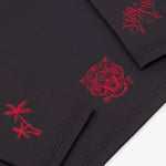 Rashguard Manto Miko Langarm Schwarz-Combat Arena