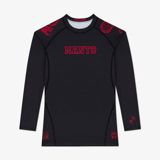 Rashguard Manto Miko Langarm Schwarz-Combat Arena