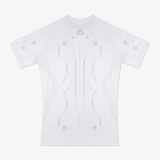 Rashguard Manto Shield Kurzarm Weiß-Combat Arena