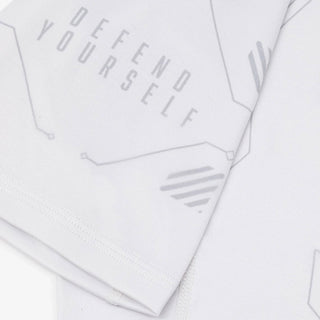 Rashguard Manto Shield Kurzarm Weiß-Combat Arena