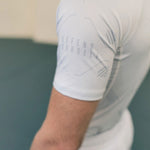 Rashguard Manto Shield Kurzarm Weiß-Combat Arena