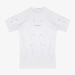 Rashguard Manto Shield Kurzarm Weiß-Combat Arena