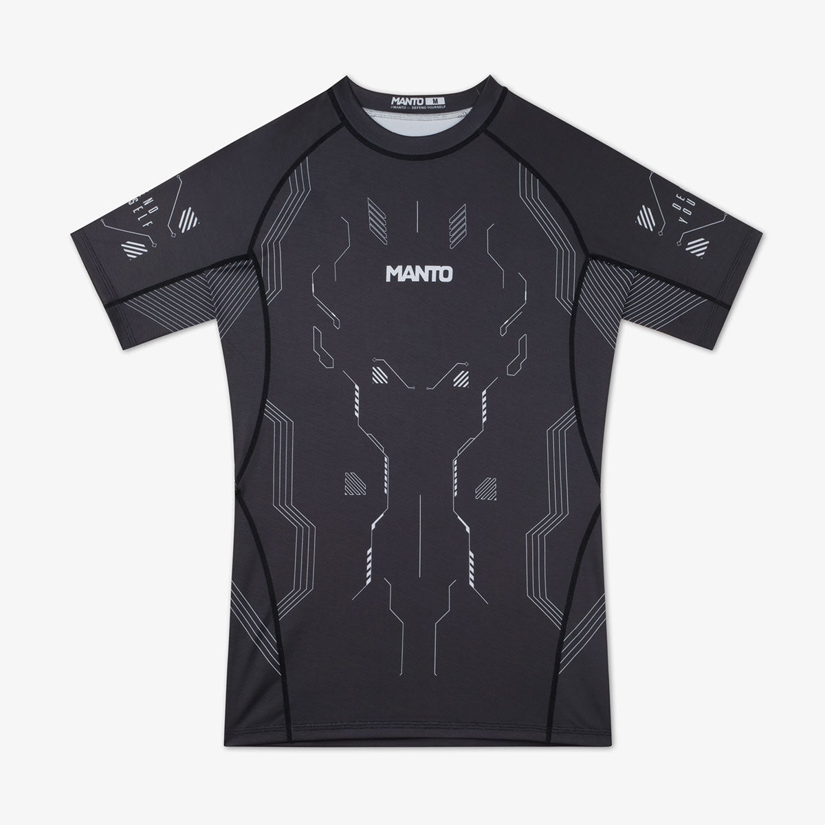 Manto Shield Rashguard Kurzarm Schwarz | CombatArena – Combat Arena