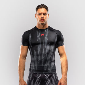Rashguard Venum Demon Kurzarm Schwarz-Grau-Combat Arena