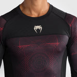 Rashguard Venum G-Fit Air langärmlig Schwarz-Rot 
