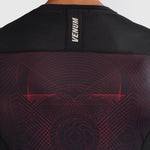 Rashguard Venum G-Fit Air langärmlig Schwarz-Rot 