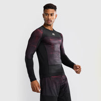 Rashguard Venum G-Fit Air langärmlig Schwarz-Rot 