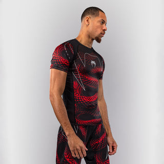 Rashguard Venum Matupa Kurzarm Schwarz-Rot-Combat Arena