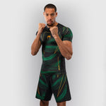 Rashguard Venum Matupa Kurzarm Schwarz-Grün-Combat Arena