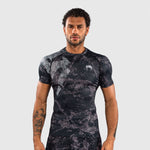 Rashguard Venum Rage & Workout maniche corte Nero-grigio-Combat Arena