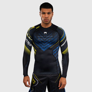 Rashguard Venum Tekken 8 King maniche lunghe Nero-giallo-Combat Arena