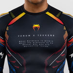 Rashguard Venum Tekken 8 Yoshimitsu Langarm Schwarz-Orange-Combat Arena