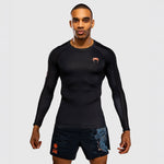 Rashguard Venum Thunder Dragon maniche lunghe Nero-Combat Arena
