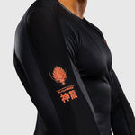 Rashguard Venum Thunder Dragon maniche lunghe Nero-Combat Arena
