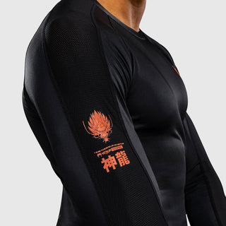 Rashguard Venum Thunder Dragon maniche lunghe Nero-Combat Arena