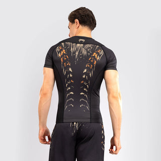 Rashguard Venum Tiger maniche corte Nero-Combat Arena