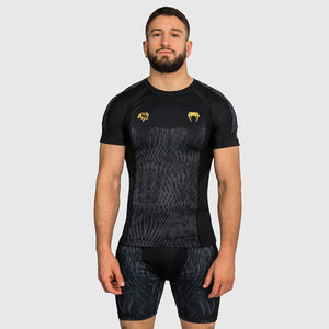 Rashguard Venum x Chimaev Wild Borz kurzärmlig Schwarz-Combat Arena