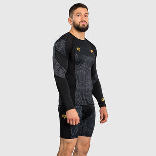 Rashguard Venum x Chimaev Wild Borz langärmlig Schwarz-Combat Arena