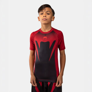 Rashguard Kind Venum Attack Kurzarm Schwarz-Rot-Combat Arena