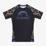 Rashguard Manto Barong kurzarm Schwarz 
