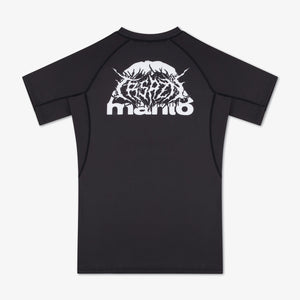 Rashguard Manto Treasure Zone Kurzarm schwarz