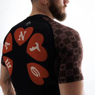 Rashguard Manto Tuff Luv kurze Ärmel schwarz