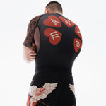 Rashguard Manto Tuff Luv kurze Ärmel schwarz