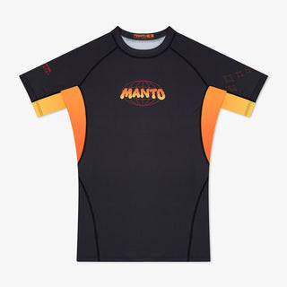 Rashguard Manto Warschau nach Tokio Kurzarm Schwarz 