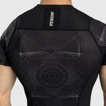 Rashguard Venum G-Fit Air kurze Ärmel Schwarz-sand