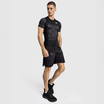 Rashguard Venum G-Fit Air kurze Ärmel Schwarz-sand