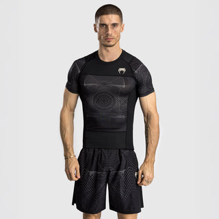 Rashguard Venum G-Fit Air kurze Ärmel Schwarz-sand