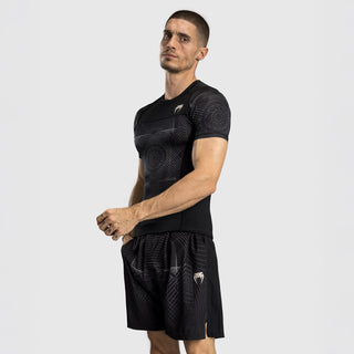 Rashguard Venum G-Fit Air kurze Ärmel Schwarz-sand
