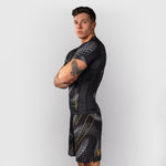 Rashguard Venum Matupa Kurzarm Schwarz-Grau 