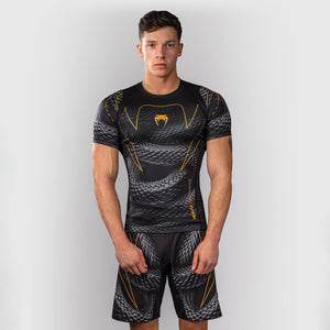 Rashguard Venum Matupa Kurzarm Schwarz-Grau 