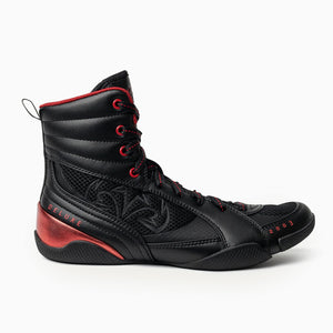 Boxschuhe RSX-Guerrero Deluxe Schwarz-Rot-Combat Arena