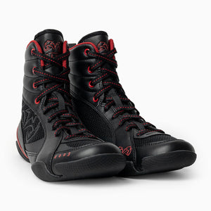 Boxschuhe RSX-Guerrero Deluxe Schwarz-Rot-Combat Arena