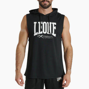 Ärmellose Jacke mit Kapuze Leone Logo ABX120 Schwarz 