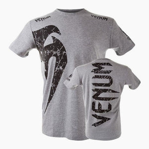 T-shirt aus Baumwolle Venum Giant Grau-Schwarz 