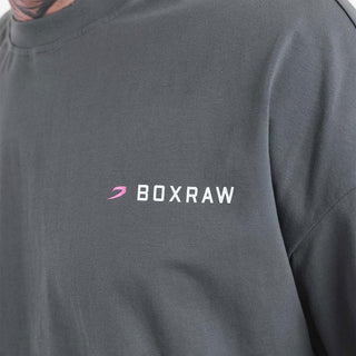 T-shirt Boxraw We Don't Play Boxing Oversize Grau-rosa-Combat Arena