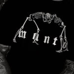 T-shirt Manto Bones Nero-Combat Arena