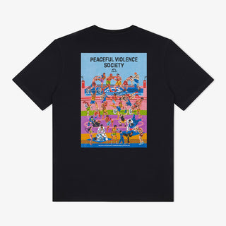 T-shirt Manto Gym 3.0 Nero-Combat Arena