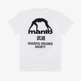 T-shirt Manto Society Weiß-Combat Arena