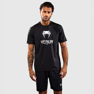 T-shirt Venum Classic Dry Tech Schwarz-Silber-Combat Arena