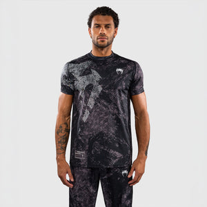 T-shirt Venum Rage & Workout Dry Tech Schwarz-Grau-Combat Arena