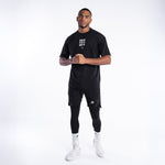 T-shirt Boxraw HRDR FSTR SMTR Oversize Schwarz