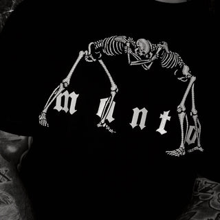 T-shirt Manto Schwarze Knochen 